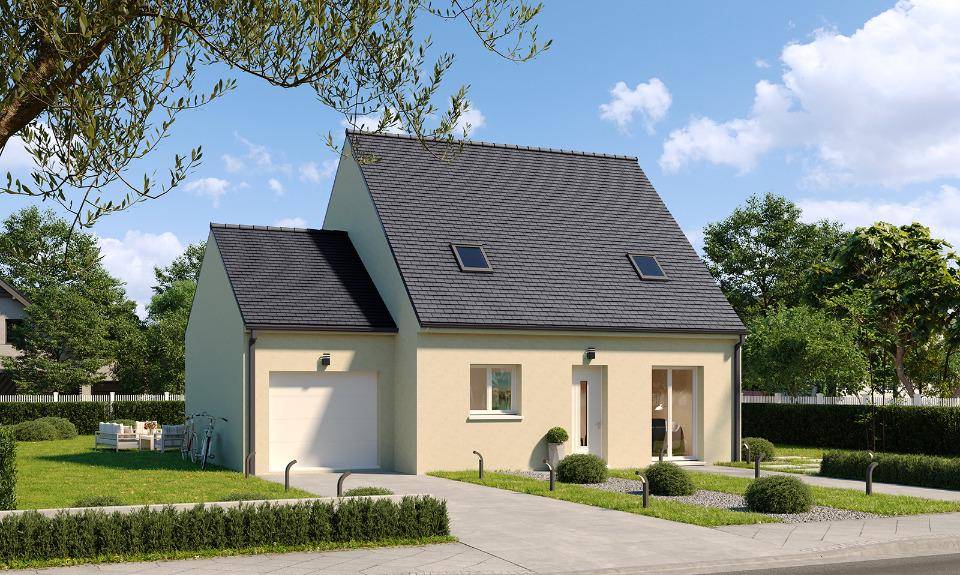 Programme terrain + maison à Aulnay-sous-Bois en Seine-Saint-Denis (93) de 90 m² à vendre au prix de 308555€ - 1