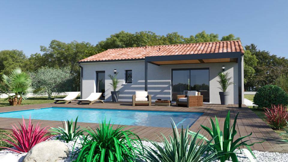 Programme terrain + maison à Saint-Martin-Lalande en Aude (11) de 80 m² à vendre au prix de 161540€ - 1
