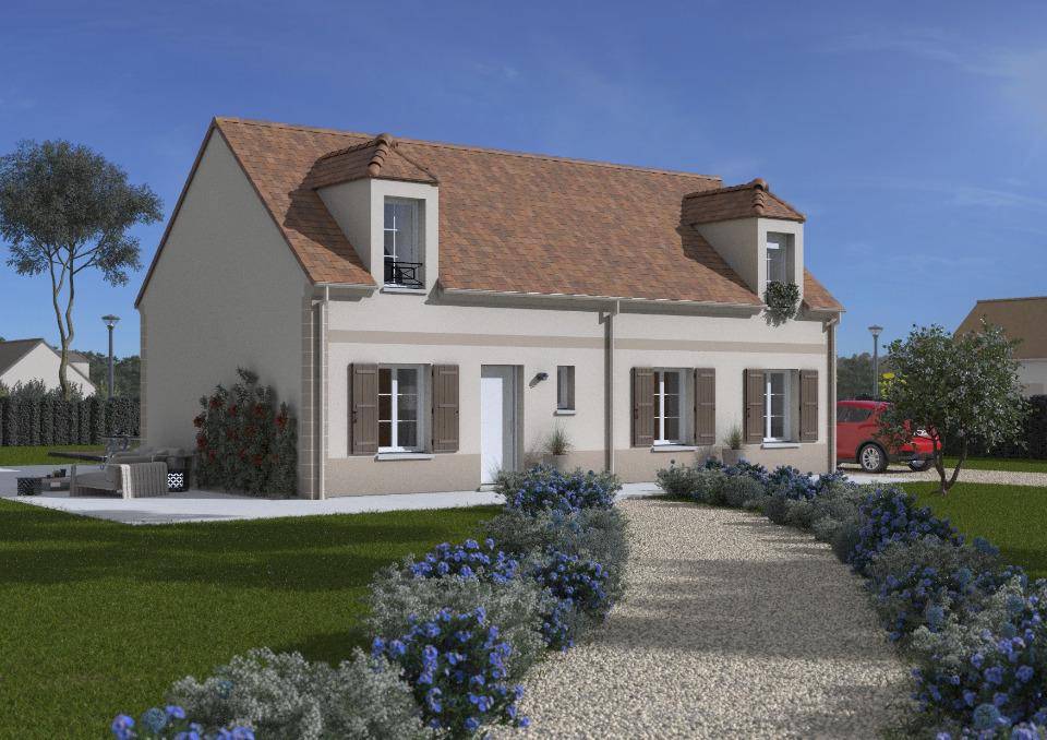 Programme terrain + maison à Bennecourt en Yvelines (78) de 105 m² à vendre au prix de 316000€ - 1