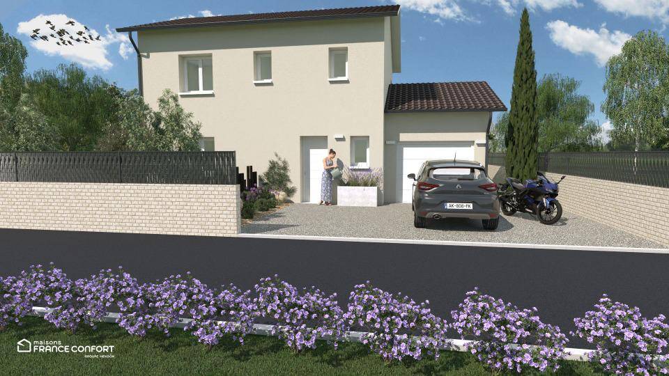 Programme terrain + maison à La Rivière en Isère (38) de 85 m² à vendre au prix de 331500€ - 1