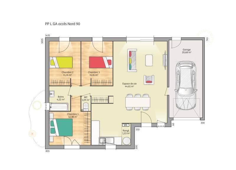 Programme terrain + maison à Fécamp en Seine-Maritime (76) de 90 m² à vendre au prix de 225000€ - 4