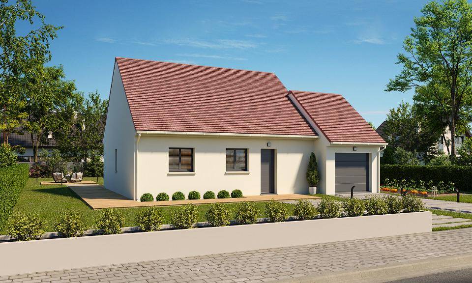 Programme terrain + maison à Belbeuf en Seine-Maritime (76) de 71 m² à vendre au prix de 233500€ - 1