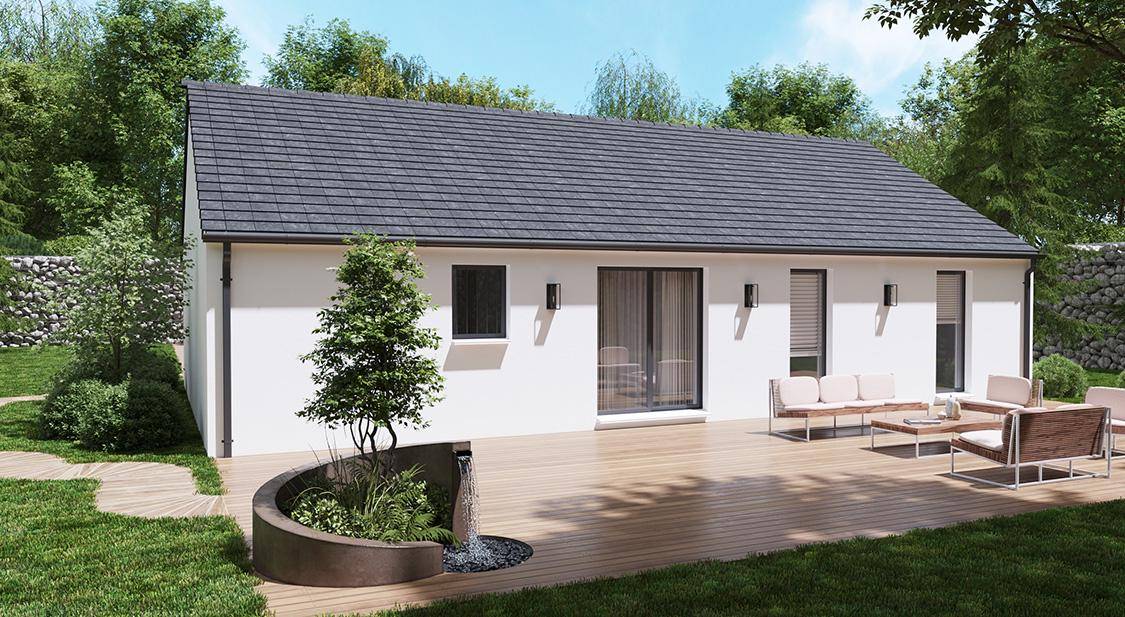 Programme terrain + maison à Saint-Pierre-le-Moûtier en Nièvre (58) de 79 m² à vendre au prix de 154541€ - 2