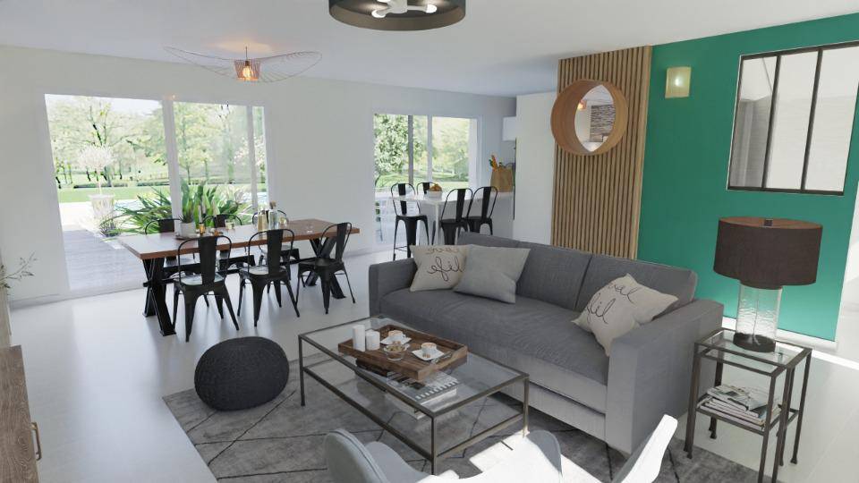 Programme terrain + maison à Vallon-Pont-d'Arc en Ardèche (07) de 95 m² à vendre au prix de 319800€ - 3