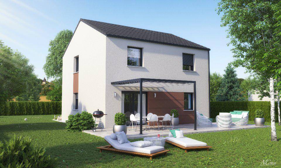 Programme terrain + maison à Les Étangs en Moselle (57) de 101 m² à vendre au prix de 279000€ - 4