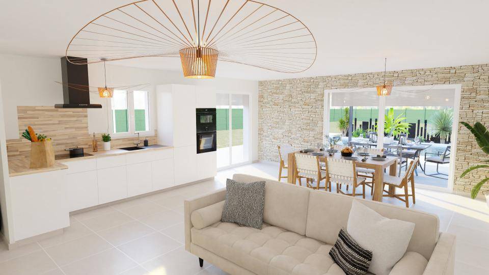 Programme terrain + maison à Ruoms en Ardèche (07) de 105 m² à vendre au prix de 295000€ - 3
