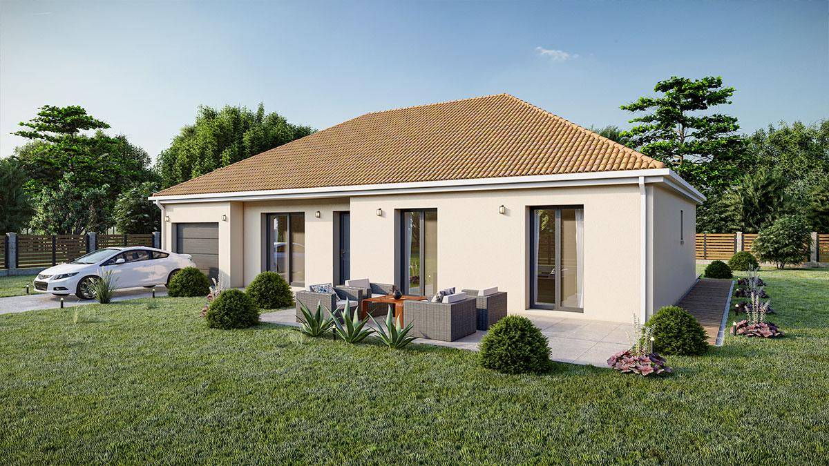Programme terrain + maison à Pons en Charente-Maritime (17) de 72 m² à vendre au prix de 187831€ - 4