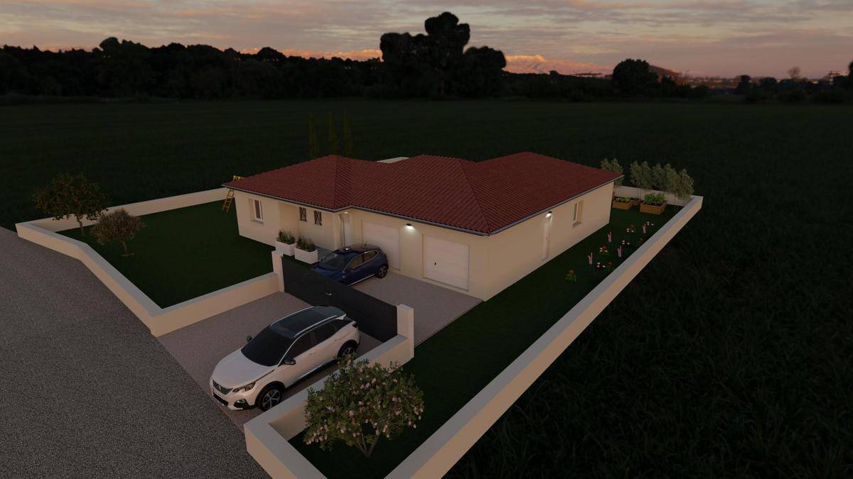 Programme terrain + maison à La Chapelle-de-Guinchay en Saône-et-Loire (71) de 112 m² à vendre au prix de 290000€ - 1