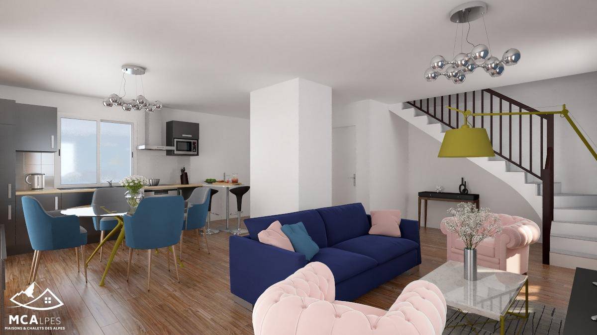 Programme terrain + maison à Champagnier en Isère (38) de 99 m² à vendre au prix de 445988€ - 2