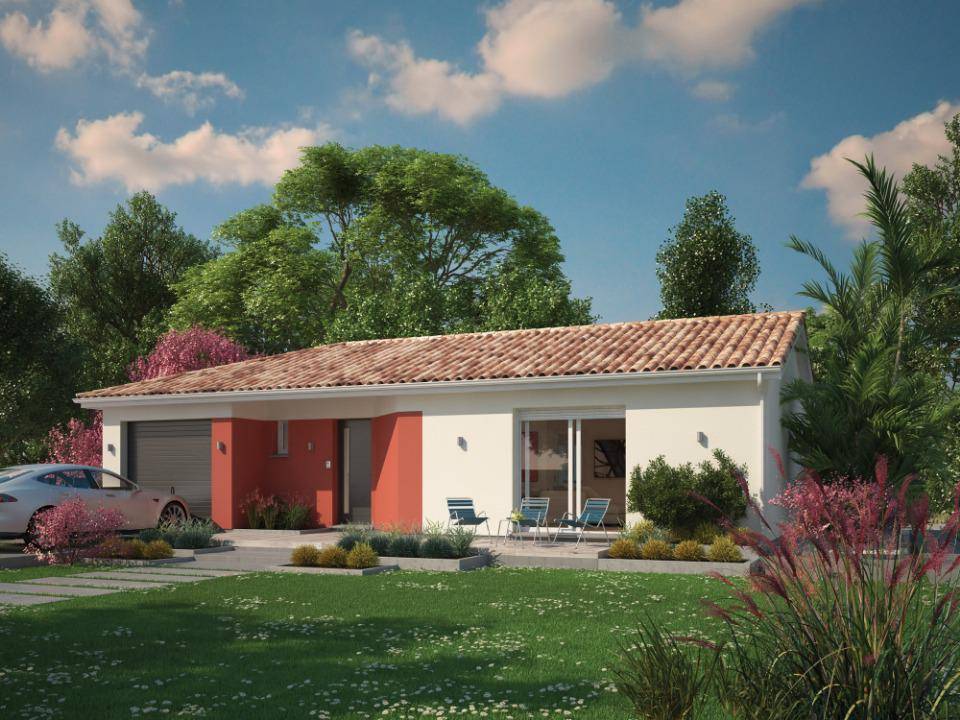 Programme terrain + maison à Bas-Mauco en Landes (40) de 100 m² à vendre au prix de 218200€ - 1