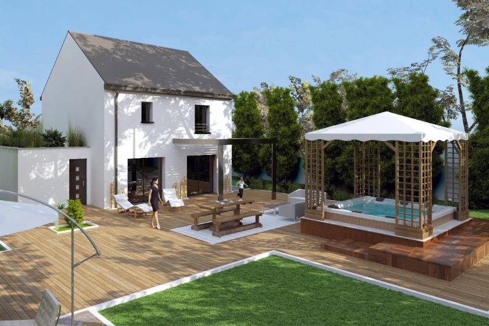 Programme terrain + maison à D'Huison-Longueville en Essonne (91) de 100 m² à vendre au prix de 287000€ - 3