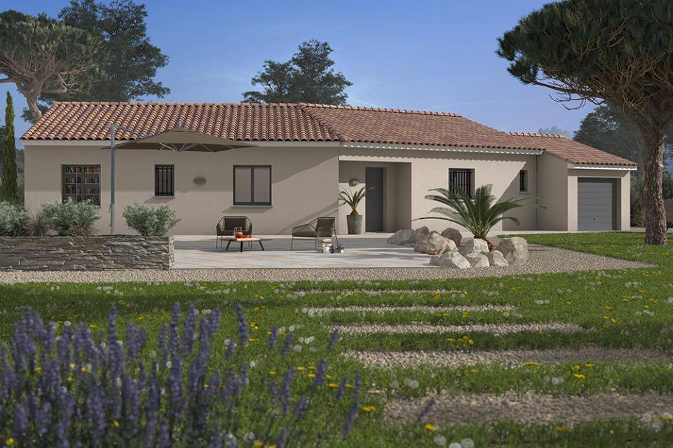 Programme terrain + maison à Dieupentale en Tarn-et-Garonne (82) de 100 m² à vendre au prix de 214200€ - 1