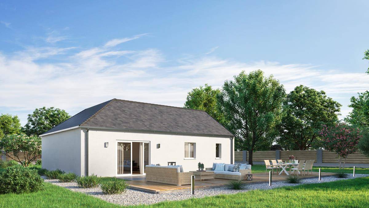 Programme terrain + maison à Channay-sur-Lathan en Indre-et-Loire (37) de 103 m² à vendre au prix de 201432€ - 2