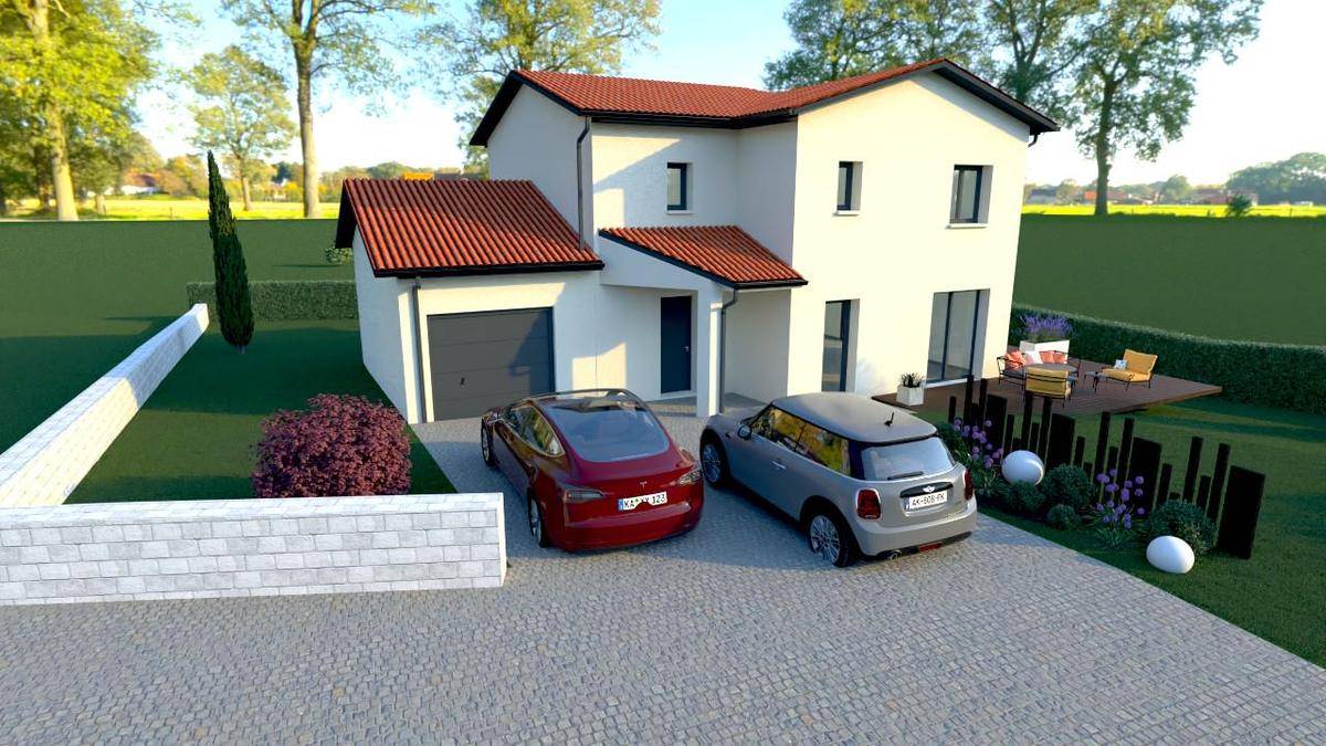 Programme terrain + maison à Mornant en Rhône (69) de 136 m² à vendre au prix de 540800€ - 1