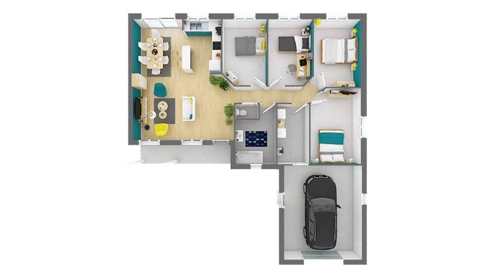 Programme terrain + maison à Saint-Junien en Haute-Vienne (87) de 108 m² à vendre au prix de 240050€ - 4