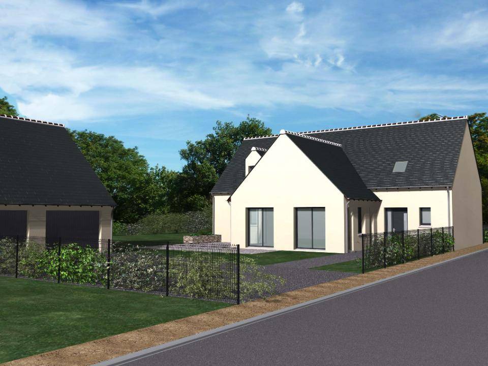 Programme terrain + maison à Francueil en Indre-et-Loire (37) de 180 m² à vendre au prix de 358600€ - 1