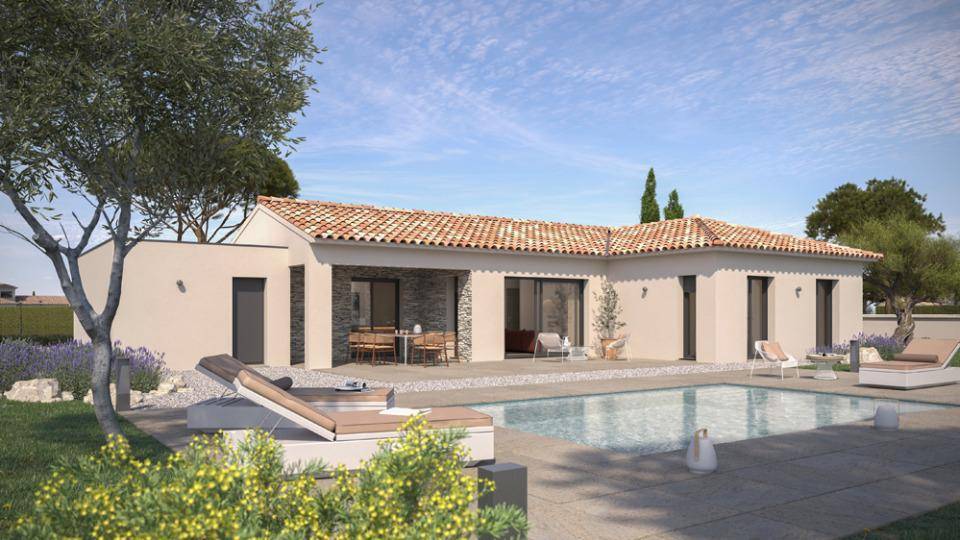 Programme terrain + maison à La Palme en Aude (11) de 118 m² à vendre au prix de 379500€ - 1
