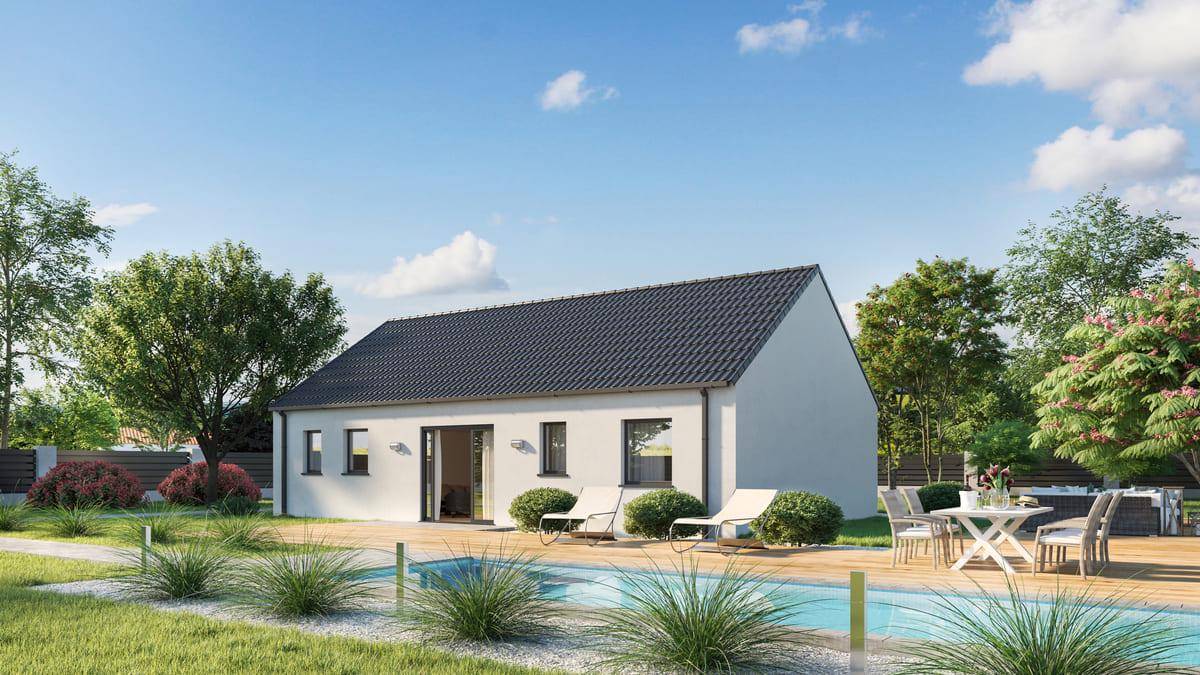 Programme terrain + maison à Lavaré en Sarthe (72) de 78 m² à vendre au prix de 183151€ - 2