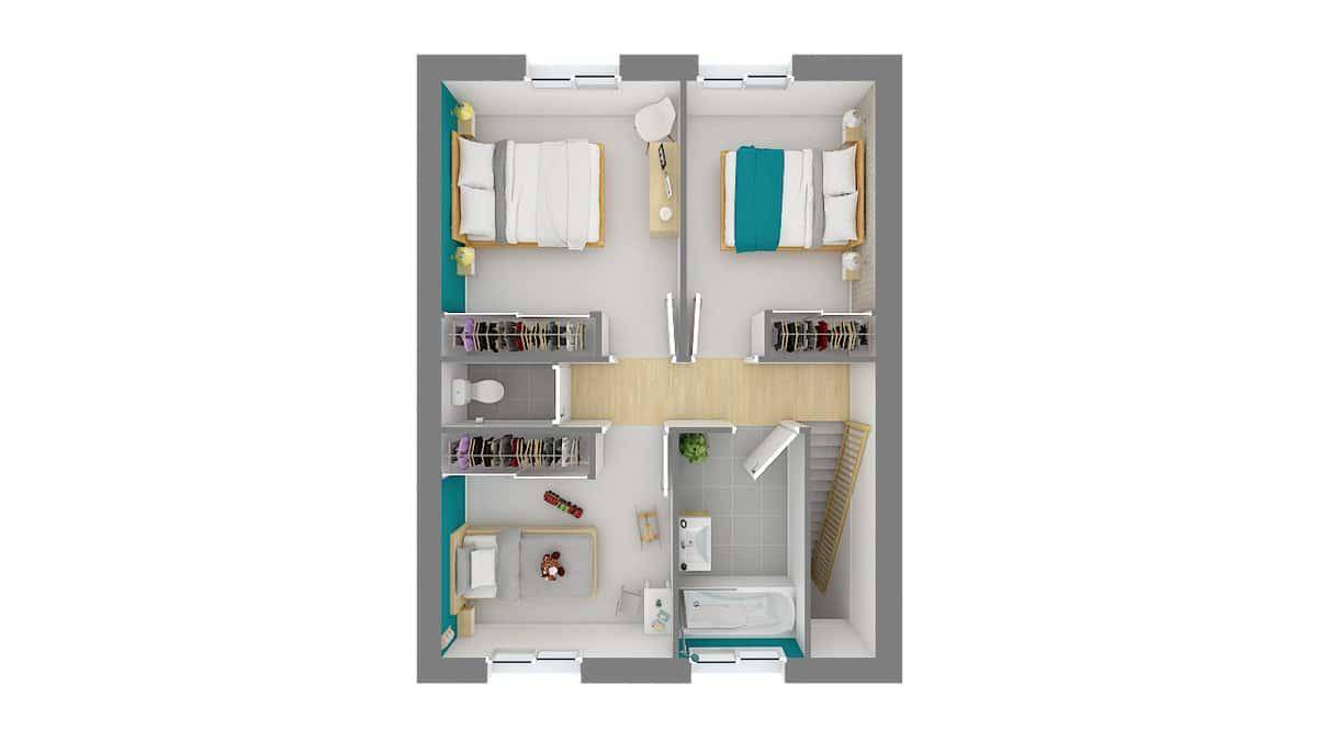 Programme terrain + maison à Jouhet en Vienne (86) de 95 m² à vendre au prix de 188590€ - 4