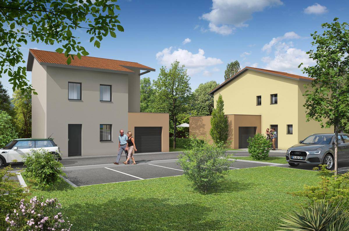 Programme terrain + maison à Orliénas en Rhône (69) de 109 m² à vendre au prix de 387500€ - 1