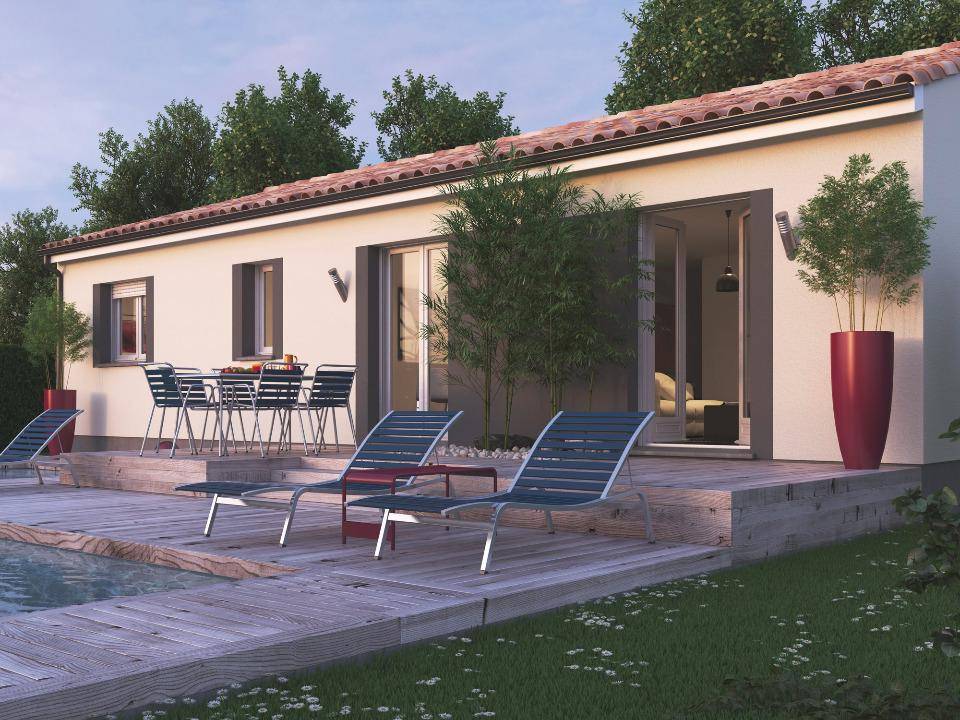 Programme terrain + maison à Saint-Estèphe en Gironde (33) de 90 m² à vendre au prix de 178800€ - 3