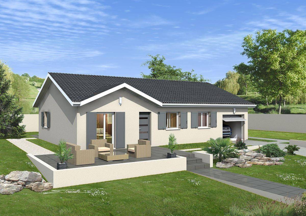 Programme terrain + maison à Nurieux-Volognat en Ain (01) de 82 m² à vendre au prix de 221000€ - 2