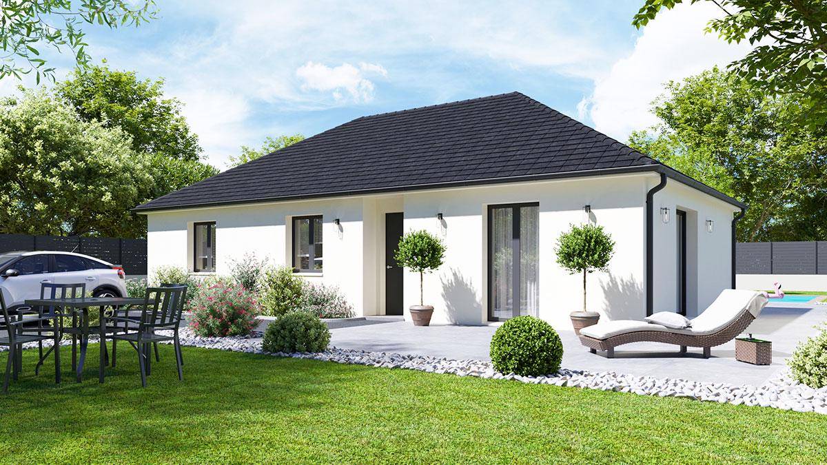 Programme terrain + maison à Vincey en Vosges (88) de 93 m² à vendre au prix de 224266€ - 1