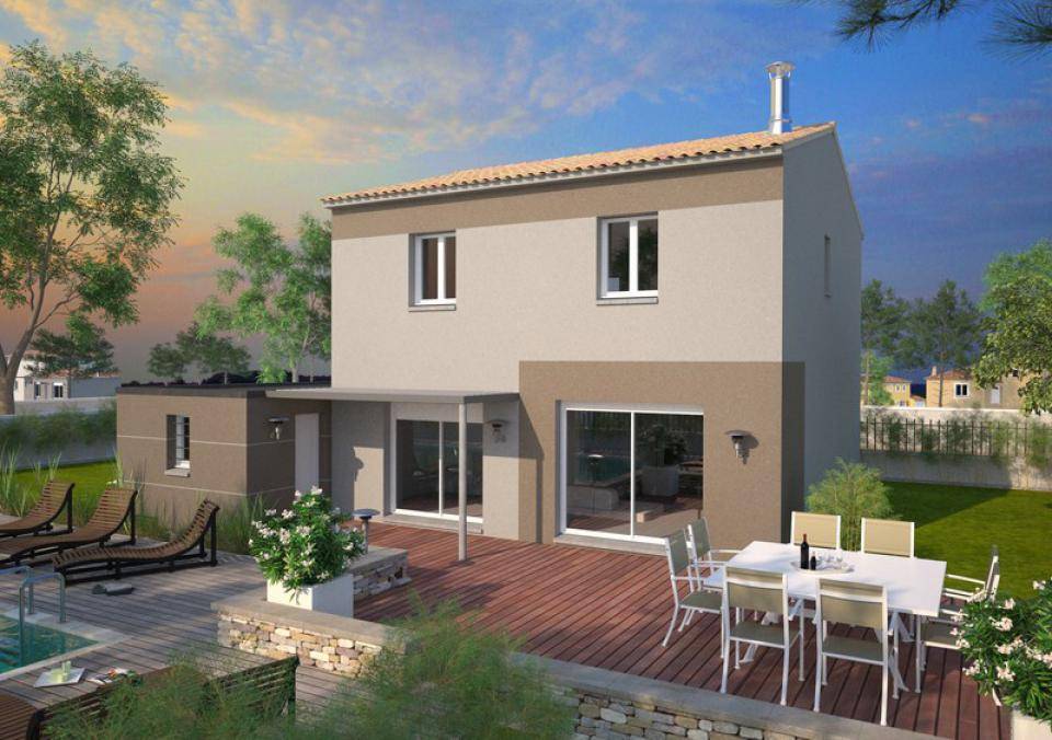 Programme terrain + maison à Saint-Mathieu-de-Tréviers en Hérault (34) de 95 m² à vendre au prix de 335000€ - 1