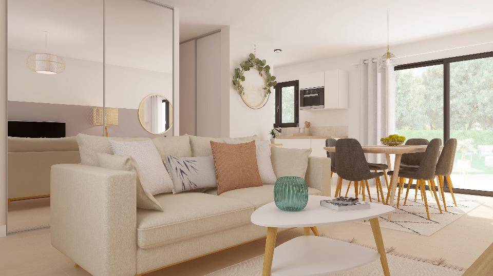 Programme terrain + maison à Mont-Saint-Aignan en Seine-Maritime (76) de 78 m² à vendre au prix de 285900€ - 3