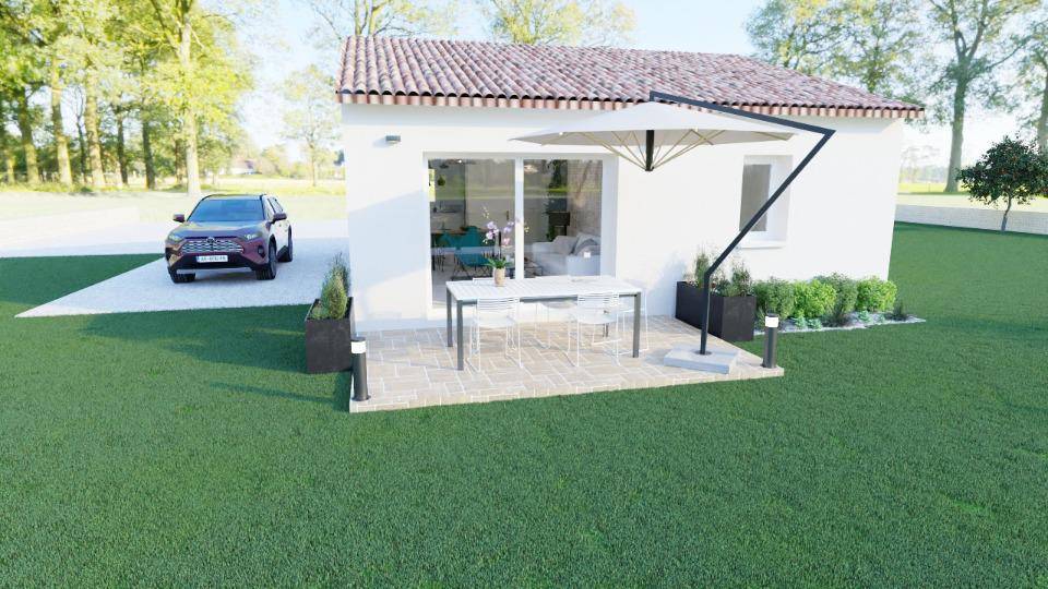 Programme terrain + maison à Vallon-Pont-d'Arc en Ardèche (07) de 60 m² à vendre au prix de 168000€ - 1