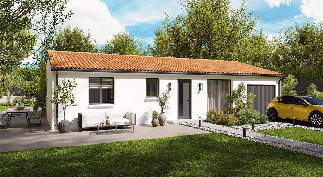 Programme terrain + maison à Mesnac en Charente (16) de 79 m² à vendre au prix de 157073€ - 1