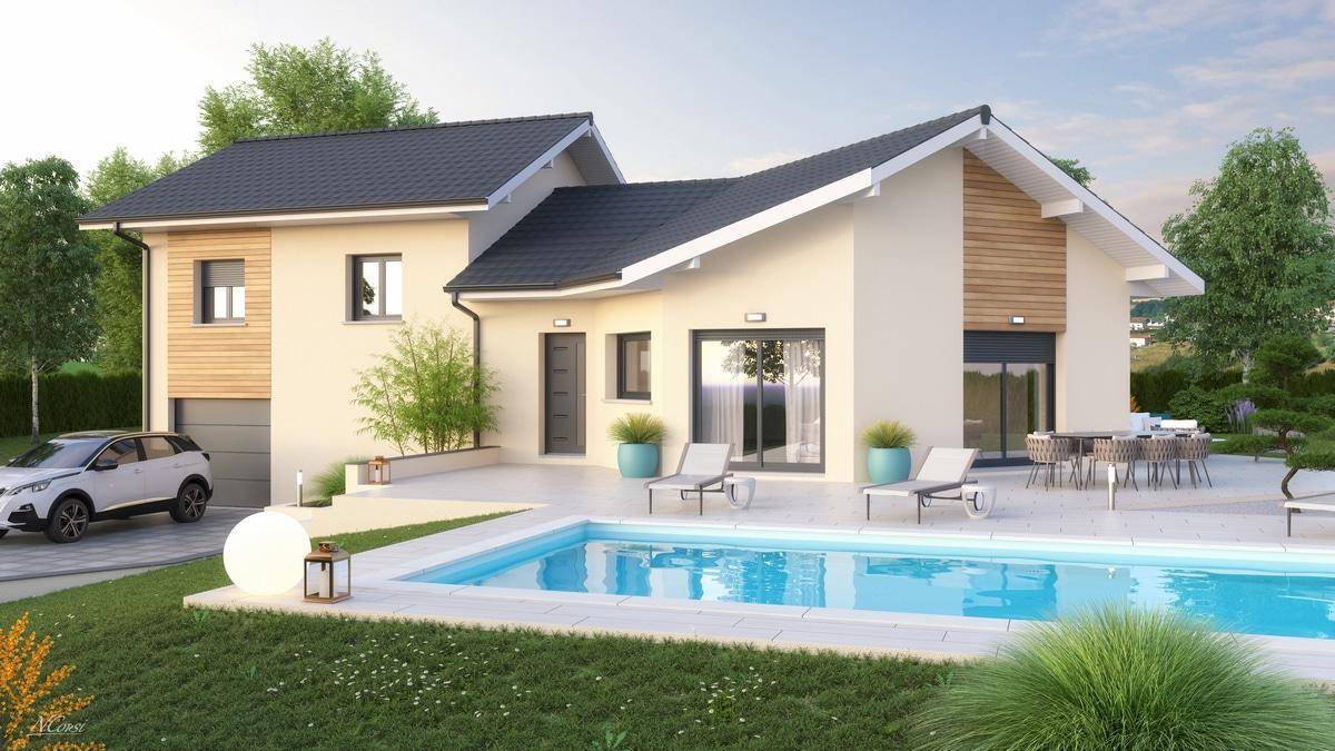 Programme terrain + maison à Voiron en Isère (38) de 104 m² à vendre au prix de 491704€ - 1
