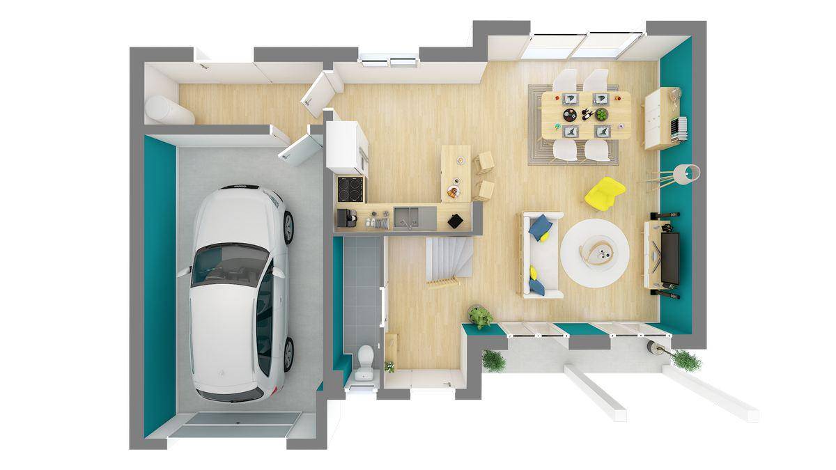 Programme terrain + maison à Deluz en Doubs (25) de 8 m² à vendre au prix de 285928€ - 4