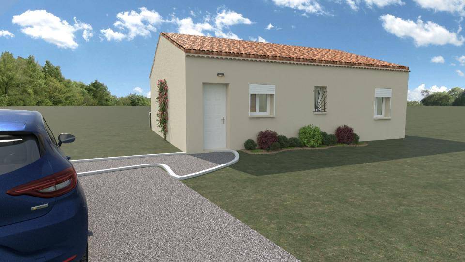 Programme terrain + maison à Saint-Sernin en Ardèche (07) de 73 m² à vendre au prix de 209500€ - 2
