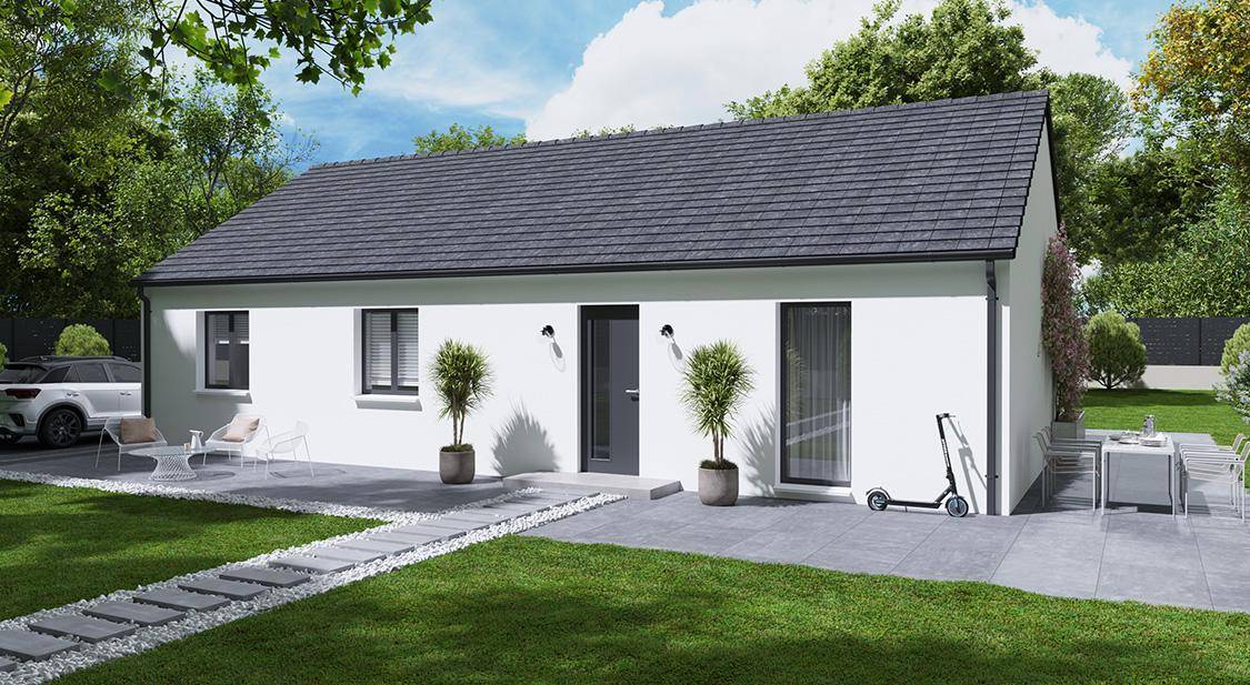 Programme terrain + maison à Freyming-Merlebach en Moselle (57) de 91 m² à vendre au prix de 174916€ - 1