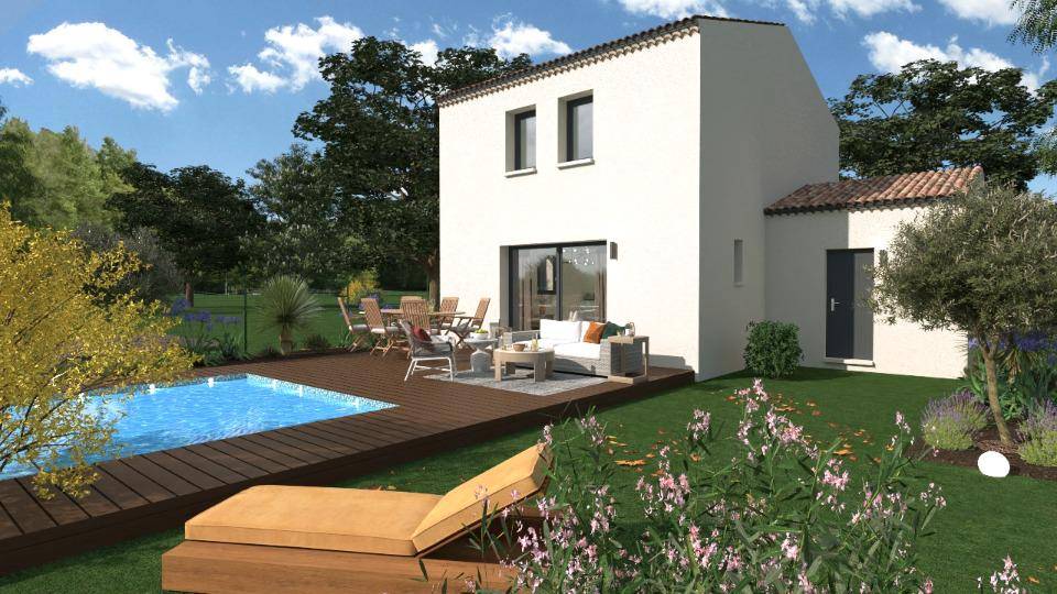 Programme terrain + maison à Calvisson en Gard (30) de 80 m² à vendre au prix de 270700€ - 3
