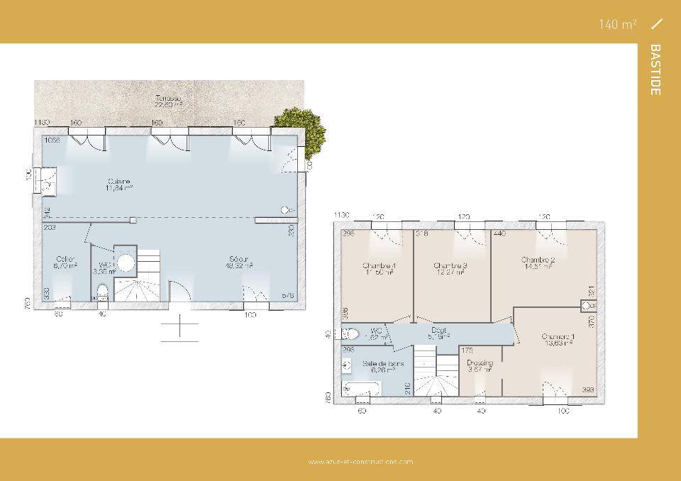 Programme terrain + maison à Châteauneuf-les-Martigues en Bouches-du-Rhône (13) de 100 m² à vendre au prix de 368900€ - 3