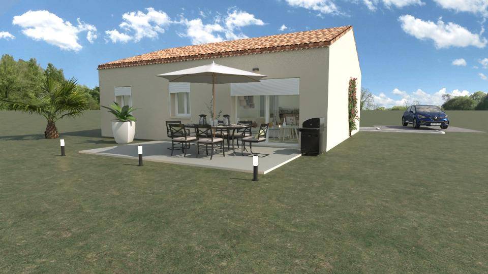 Programme terrain + maison à Vallon-Pont-d'Arc en Ardèche (07) de 73 m² à vendre au prix de 259000€ - 1