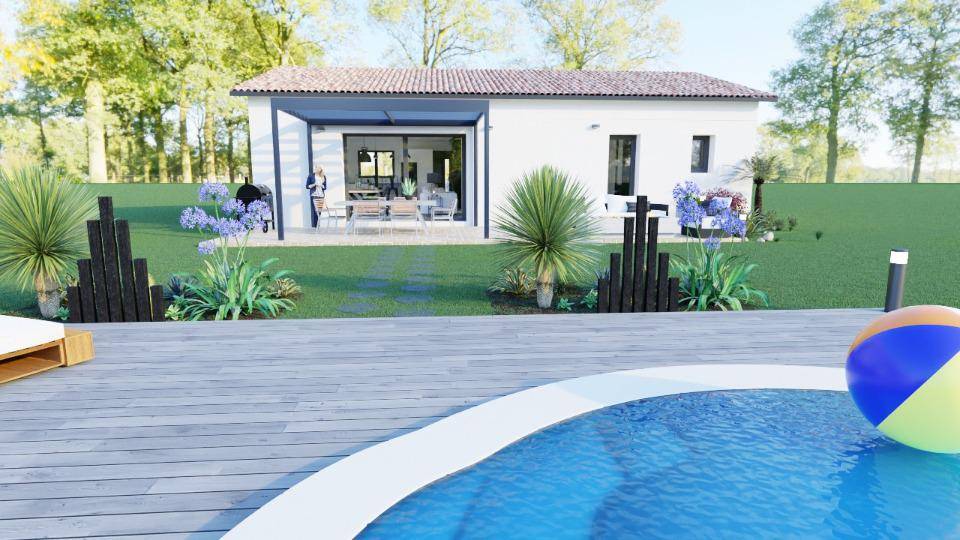 Programme terrain + maison à Orgnac-l'Aven en Ardèche (07) de 90 m² à vendre au prix de 226000€ - 2