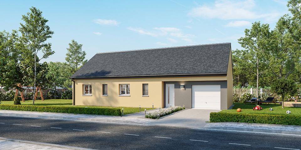 Programme terrain + maison à La Chapelle-Anthenaise en Mayenne (53) de 80 m² à vendre au prix de 224300€ - 1