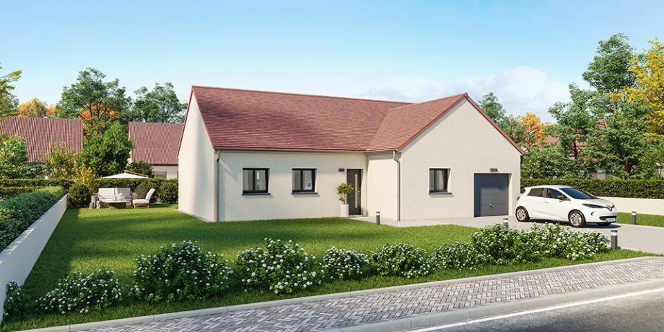 Programme terrain + maison à Fillé en Sarthe (72) de 105 m² à vendre au prix de 234000€ - 1