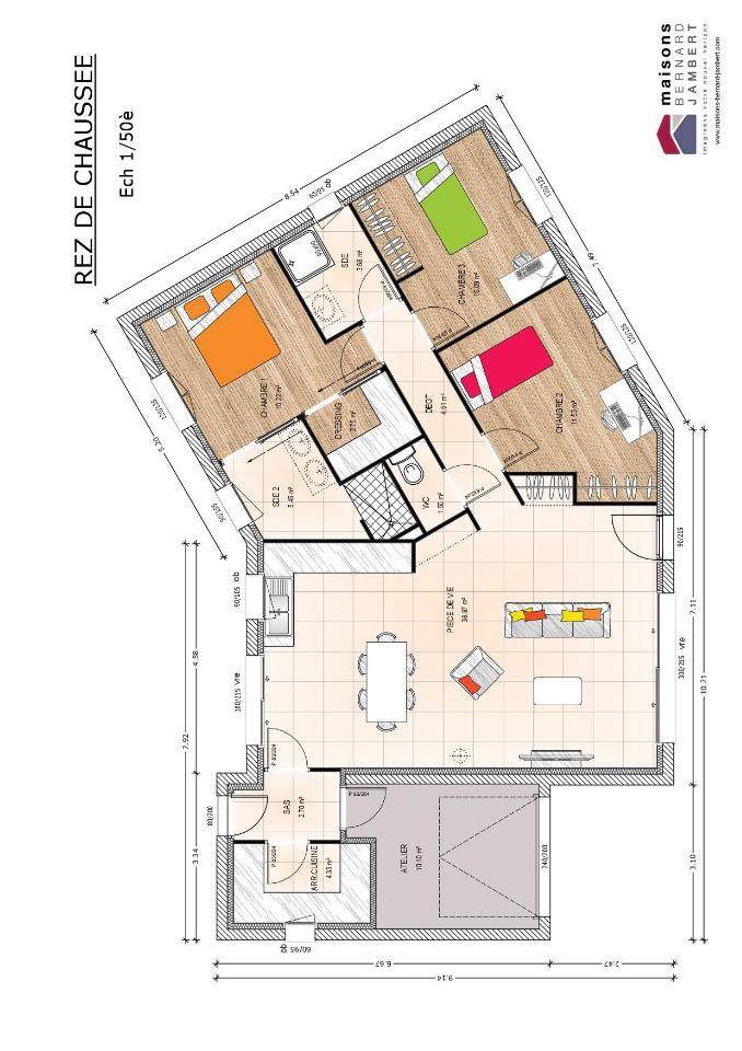 Programme terrain + maison à Champtocé-sur-Loire en Maine-et-Loire (49) de 90 m² à vendre au prix de 224000€ - 4