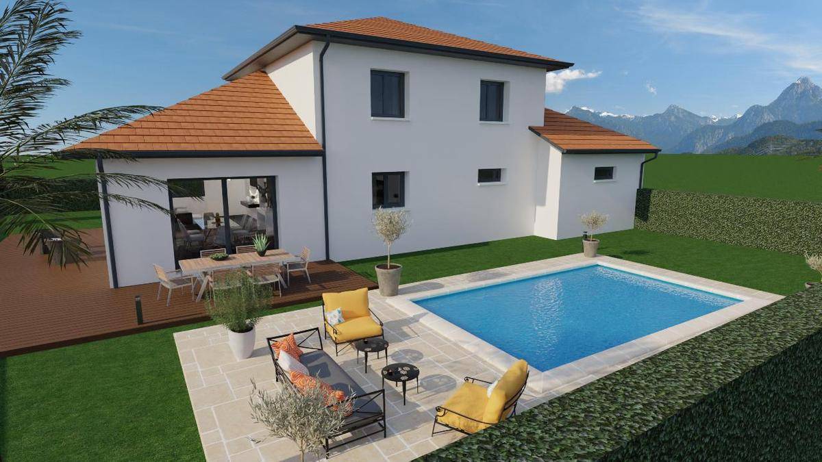 Programme terrain + maison à Dolomieu en Isère (38) de 132 m² à vendre au prix de 350000€ - 1