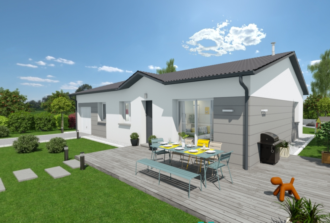 Programme terrain + maison à Blyes en Ain (01) de 80 m² à vendre au prix de 305000€ - 4