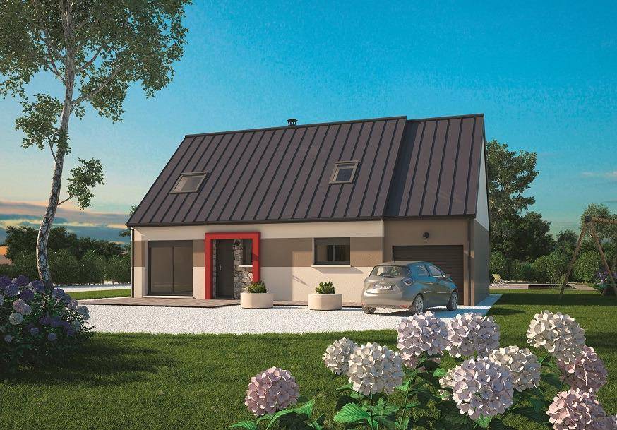 Programme terrain + maison à Le Thuit de l'Oison en Eure (27) de 100 m² à vendre au prix de 264700€ - 1