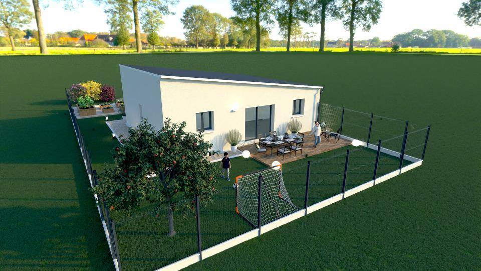 Programme terrain + maison à Thue et Mue en Calvados (14) de 85 m² à vendre au prix de 225500€ - 2