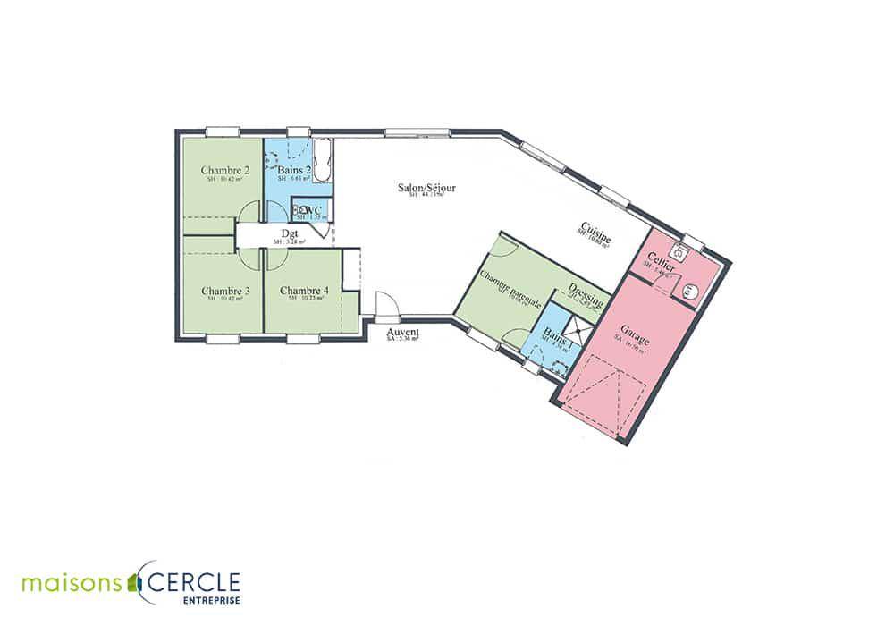 Programme terrain + maison à La Chapelle-Taillefert en Creuse (23) de 88 m² à vendre au prix de 211235€ - 4