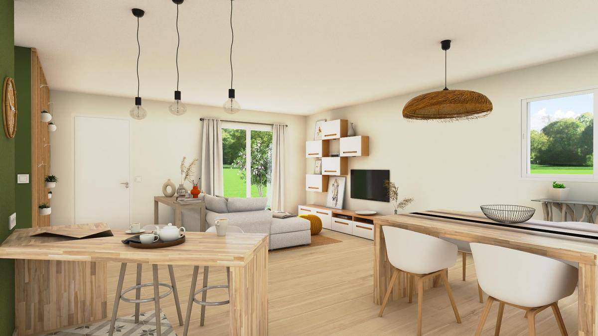 Programme terrain + maison à Vic-le-Comte en Puy-de-Dôme (63) de 95 m² à vendre au prix de 300000€ - 2