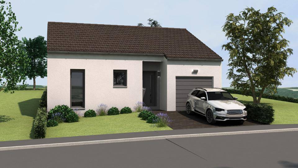 Programme terrain + maison à Verny en Moselle (57) de 60 m² à vendre au prix de 229999€ - 4