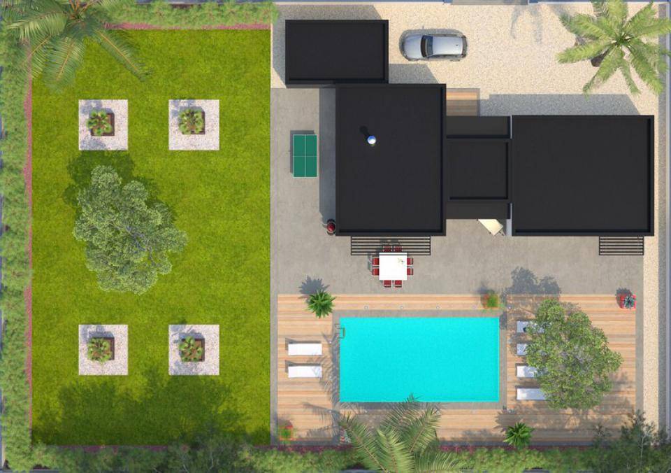 Programme terrain + maison à Langlade en Gard (30) de 120 m² à vendre au prix de 520000€ - 2